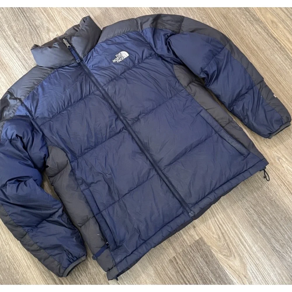 The‎ NORTH FACE Retro Nupste 550 Down Hooded Puffer Jacket Large Summit Blue